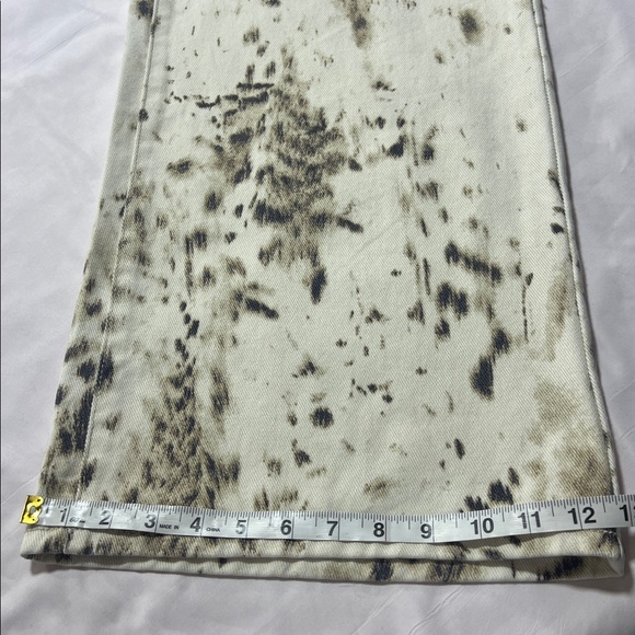 Refrain wide leg print jeans size 7 NWT - Picture 6 of 10
